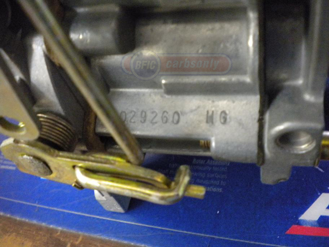 Rochester carburetor number